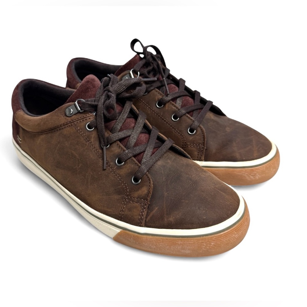 UGG Brock Trainer Waterproof Brown Leather Men's Sneakers Size 9
